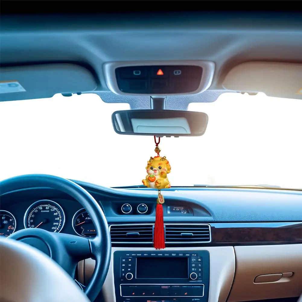 

Новинка 2024, подвеска для автомобиля, милый мультяшный дракон, китайская новая Подарочная консоль, центральные аксессуары, подвеска для автомобиля, подвесное украшение для Года, автомобиль Z3N8