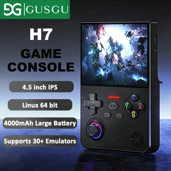Nuova console di gioco portatile con schermo IPS da 4,5 pollici, sistema Linux, lettore di videogiochi retrò, batteria da 4000 mAh a lunga durata, supporta molti giochi classici H7