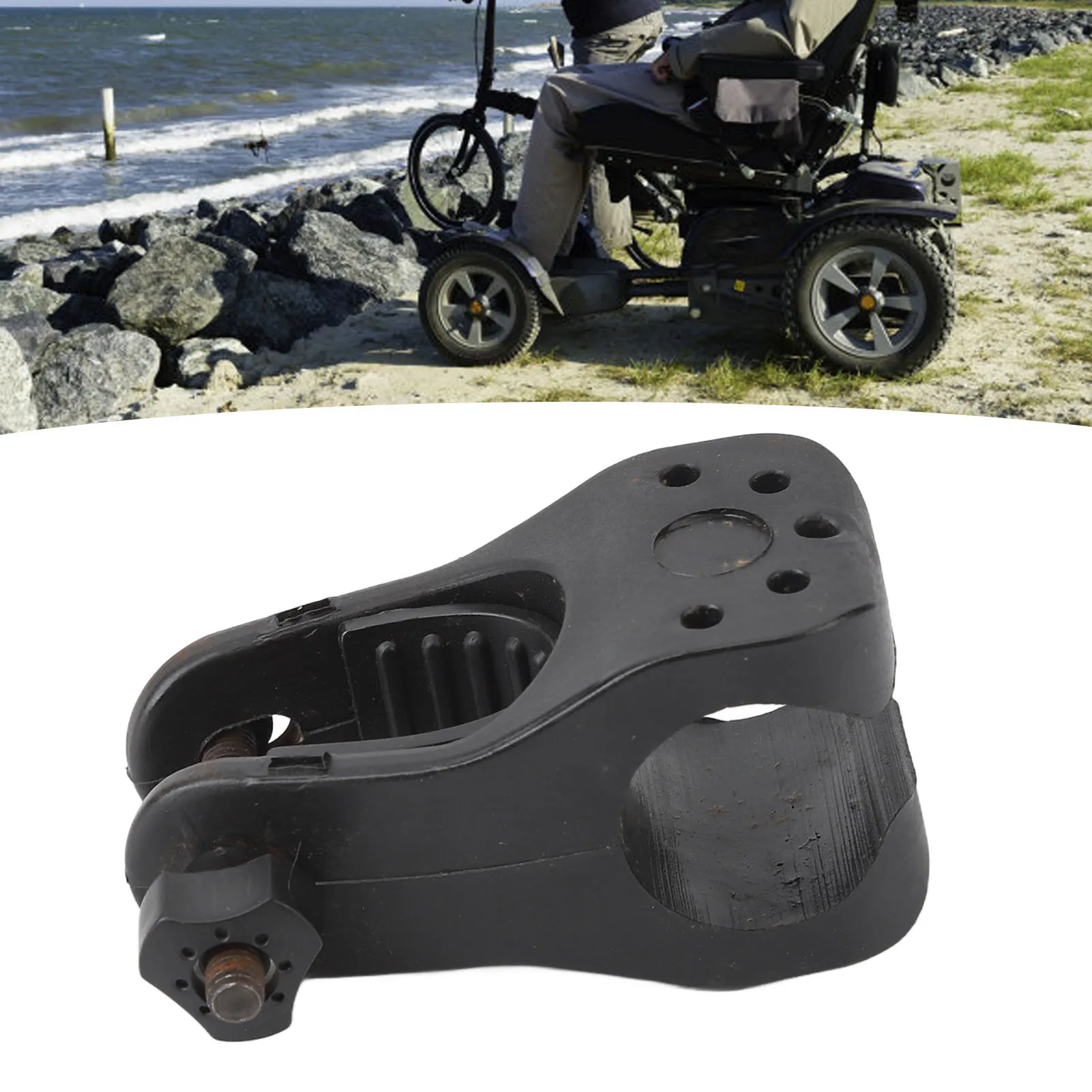 Rollator Walker Cane Holder Universal Drive Walking Stick Holder Accessories Wheelchairs Elderly Walkers Electric Scooters walking stick attachment