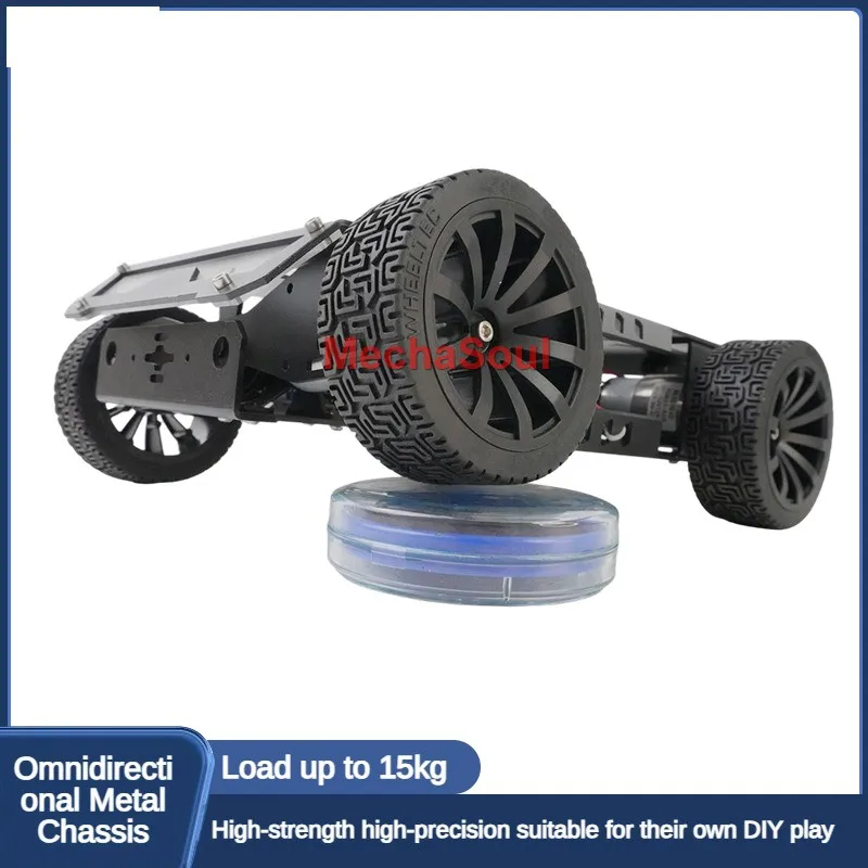 15Kg di Carico RC Serbatoio Ruota di Gomma Robot Auto Telaio In Metallo Per Arduino Robot Kit FAI DA TE con Motore Ps2 Maniglia Auto Robot Programmabile - immagine 4