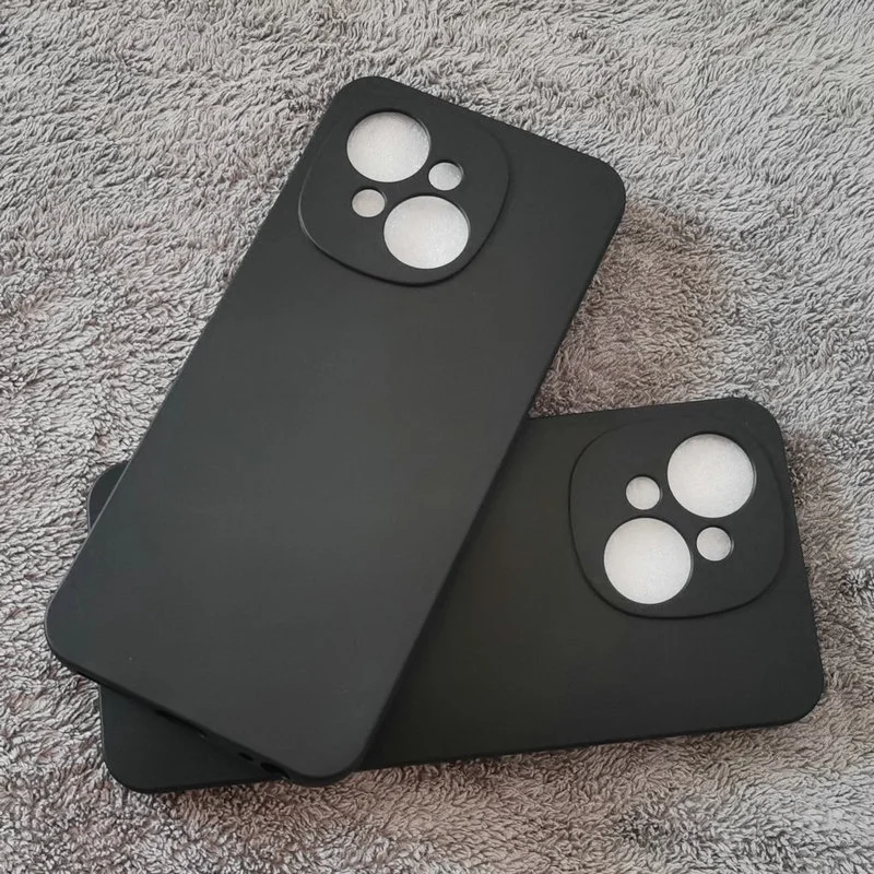 Sleek Black Matte Silicone Case