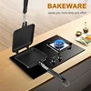 Grilled Sandwich Panini Maker,Bread Toast Breakfast Machine,Hot Sandwich Pan,Nonstick Aluminum Flip Pan,Kitchen Tool 3