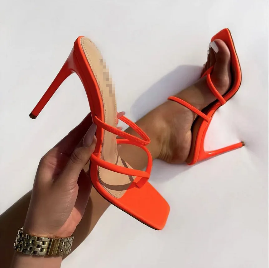 Summer Women's High Heel Sandals Stilettos Toe Shoes Fashion Casual Classic Designer High QualitySize 35-43 Women's Sandals