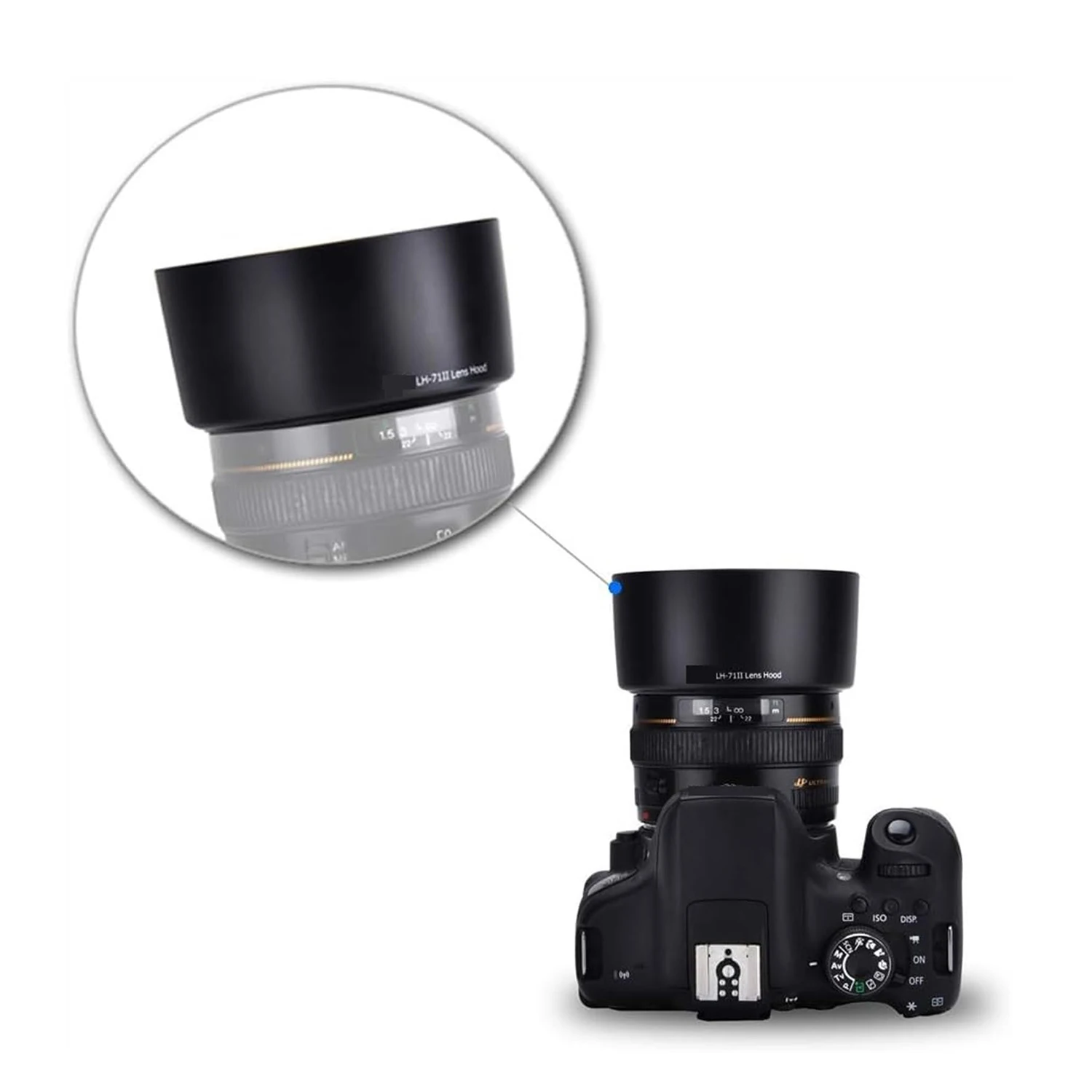 美品 Canon EF 50mm 1:1.4 レンズ ES-71 II ES-71 ii ES-71IIレンズフードキヤノンef 50ミリメートルf/1.4