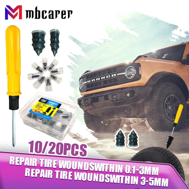 Autoreifen reparatur set Nagels atz für Rad Auto Motorrad Roller Gummi  Tubeless Vakuum Reifen reparatur werkzeug kleber freie Reparatur Reifen  nagel - AliExpress