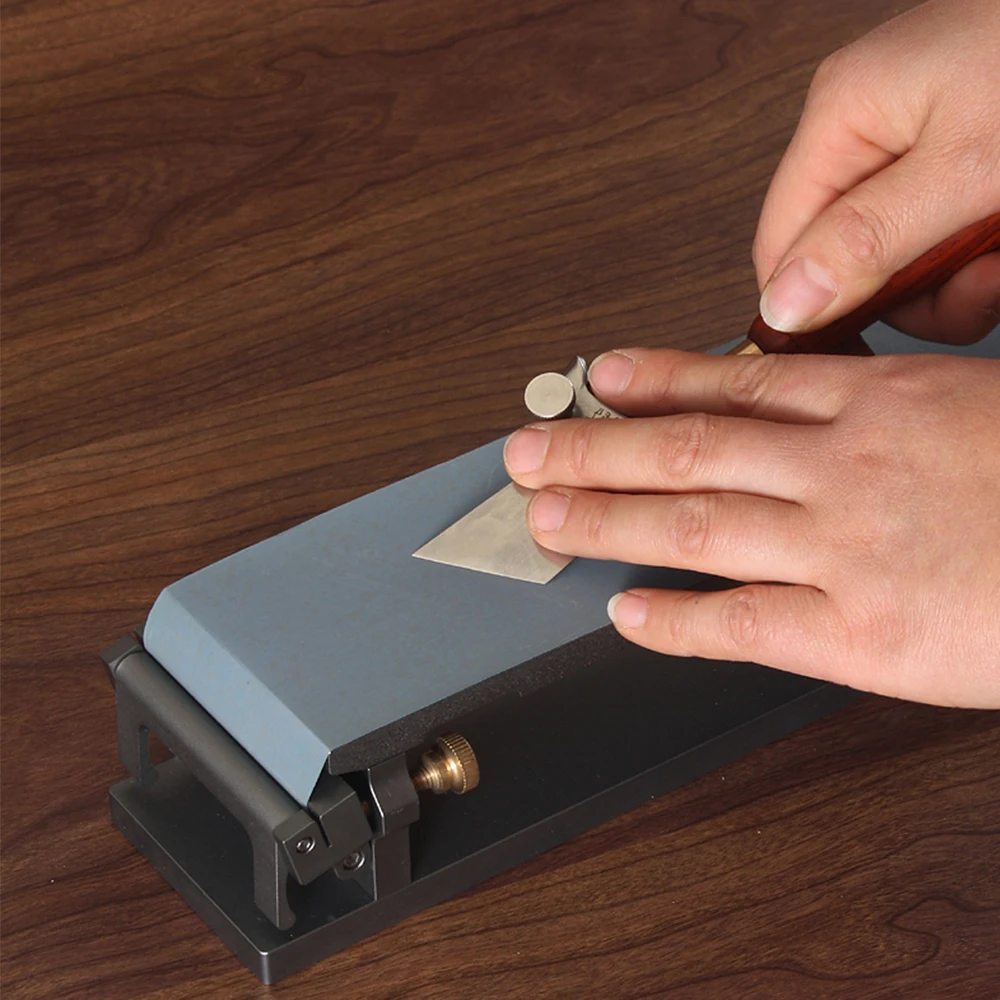 1SetLeatherKnifeSharpenerAviationAluminumSandpaperClipWith
