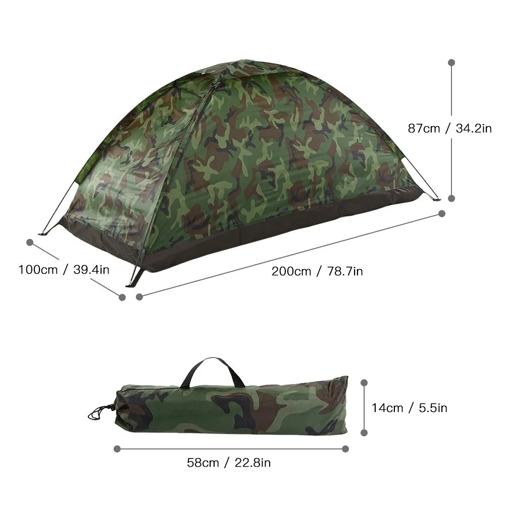 Hiking Kits Camping Tent 1 Person/2 Person Convenient To Store Fiberglass Hiking Tent Polyester Ultralight Shade Awnings pop canopy tent