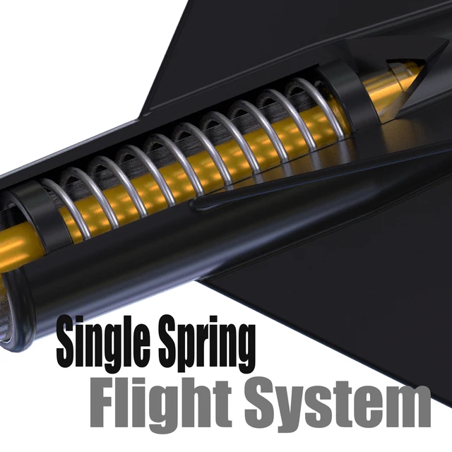 Set Di 3 Aste Per Freccette In Carbonio CUESOUL TERO AK7 Con Molla Integrata Telescopica - Foto 4