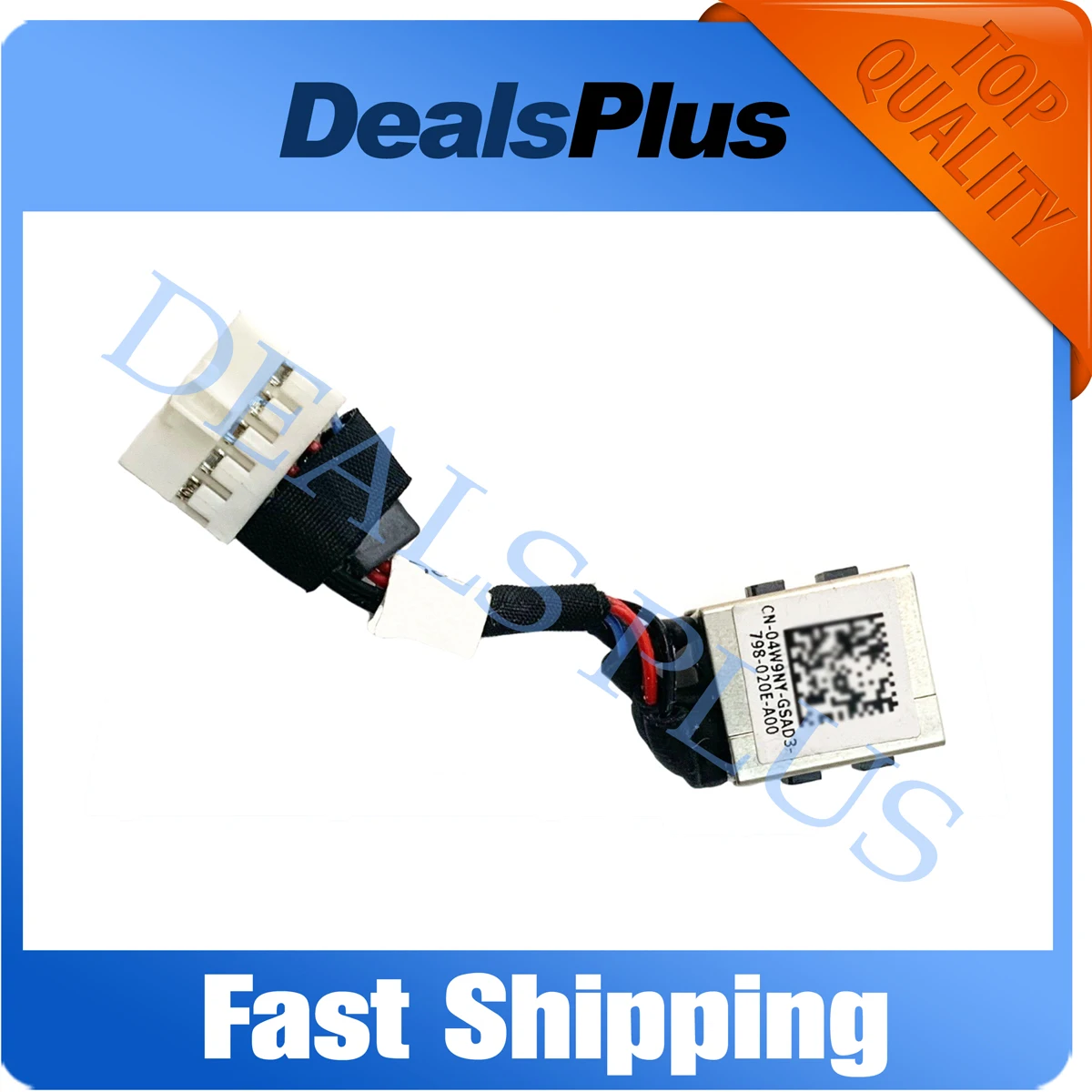Laptop DC Jack Connector Socket Plug Harness 04W9NY New DC Power Jack in Cable Charging Port for Dell Latitude E7240 E7250 7240 
