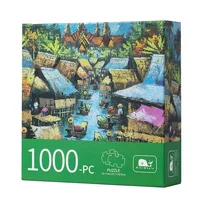 Maxrenard Jigsaw Puzzle 1000 Pieces for Adults Kid Village Puzzle Toy Family Game Famous World Oil Painting Home Decoration 1