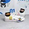 SpongeBob SquarePants white black Low Top Canvas For Men And Women Small White Summer Couple Breathable Board Shoes 4