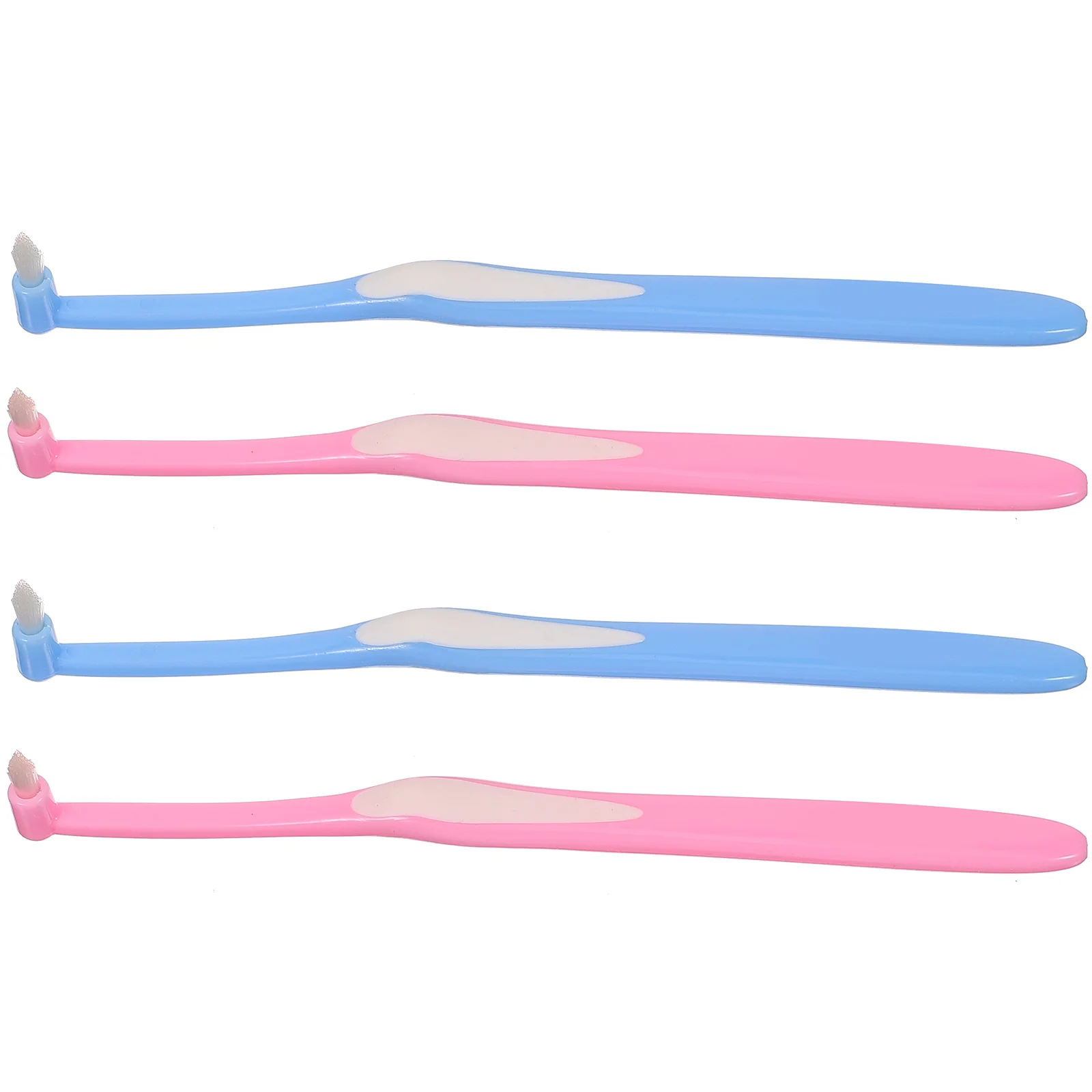 

4 Pcs Wear-resistant Tapered Toothbrushes Wisdom Interspace Supplies Single Tuft Small Head Travel Compact