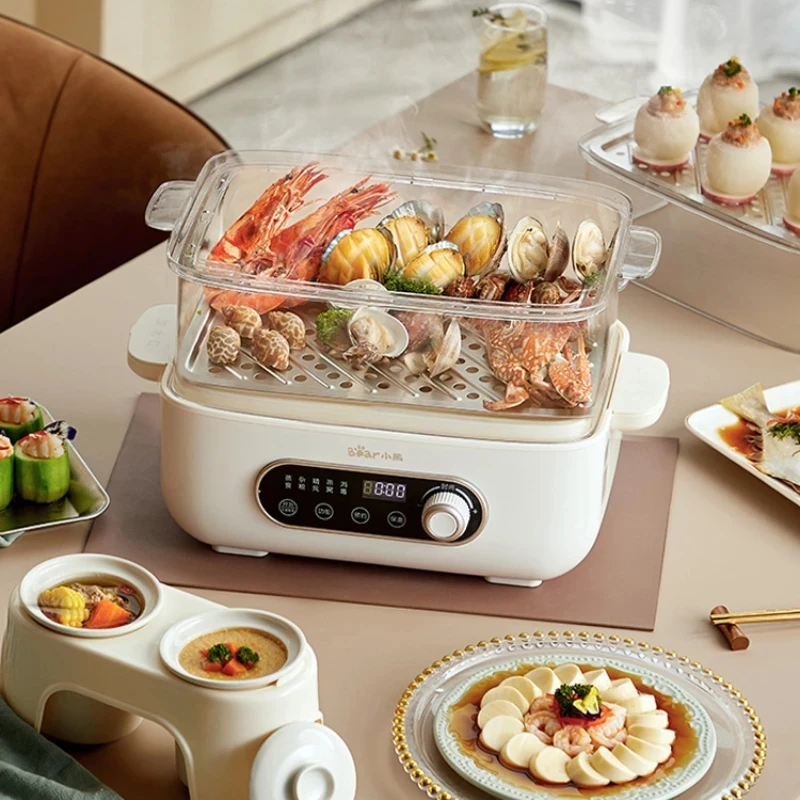 Bear Household Electric Steamer 12L Large-capacity Cooking Steamer Cooker All-in-one Double-deck Multi-functional Food