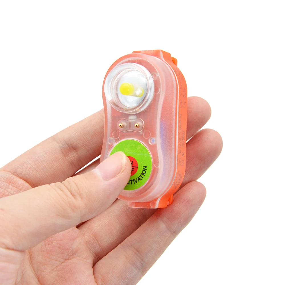 1PcsSurfing Life Jacket Light Survivor Positioning Light LED Lithium Battery Powered Position Indicator Conspicuous Attract Lamp