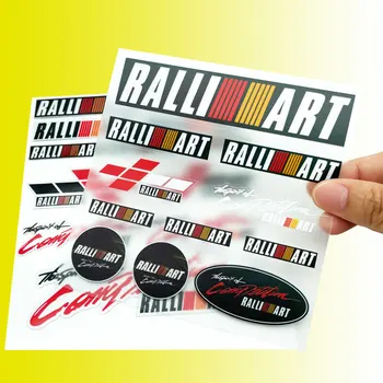Decorazioni per auto Adesivi laterali per porte Decalcomanie creative per finestre carrozzeria per Mitsubishi Ralliart Lancer 9 10 Asx Competition Outlander