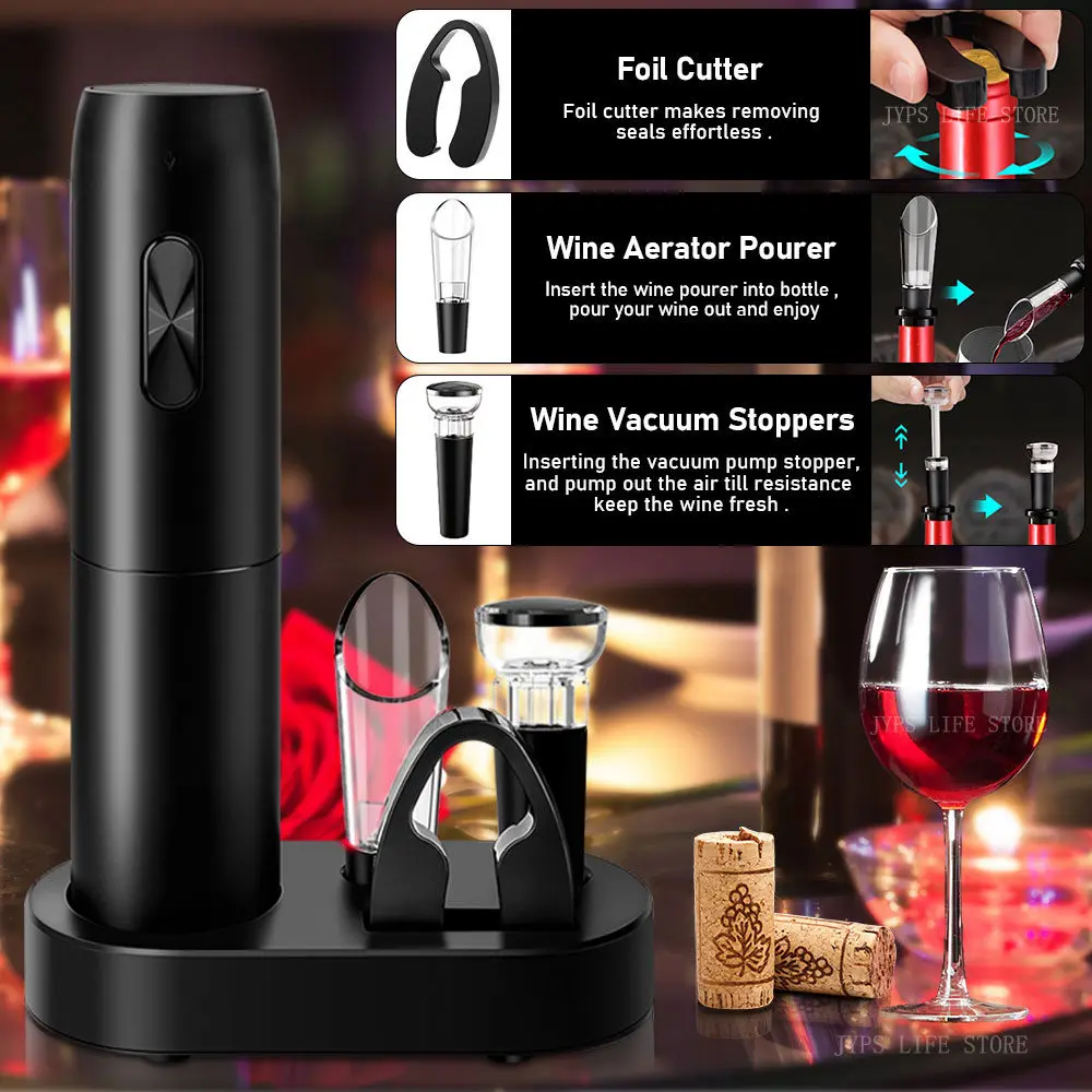 https://ae01.alicdn.com/kf/S15861597af9f4f009f1b85ec564688867/5-in1-Electric-Wine-Opener-Set-with-Charging-Base-Automatic-Corkscrew-with-Aerator-Pourer-and-Foil.jpg