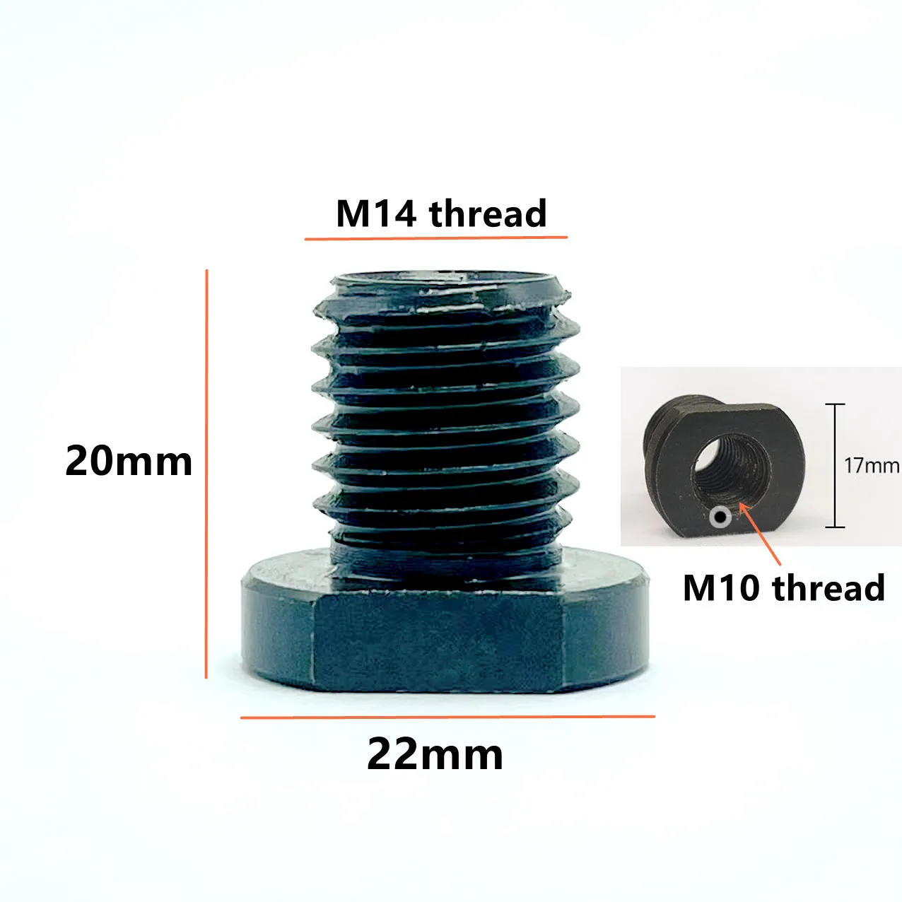Angle Grinder Adapter Converter M10 M14 5/8-11 Thread Converter Adapte Arbor Connector for Polishing Pad Saw Blade Hole Saw Tool
