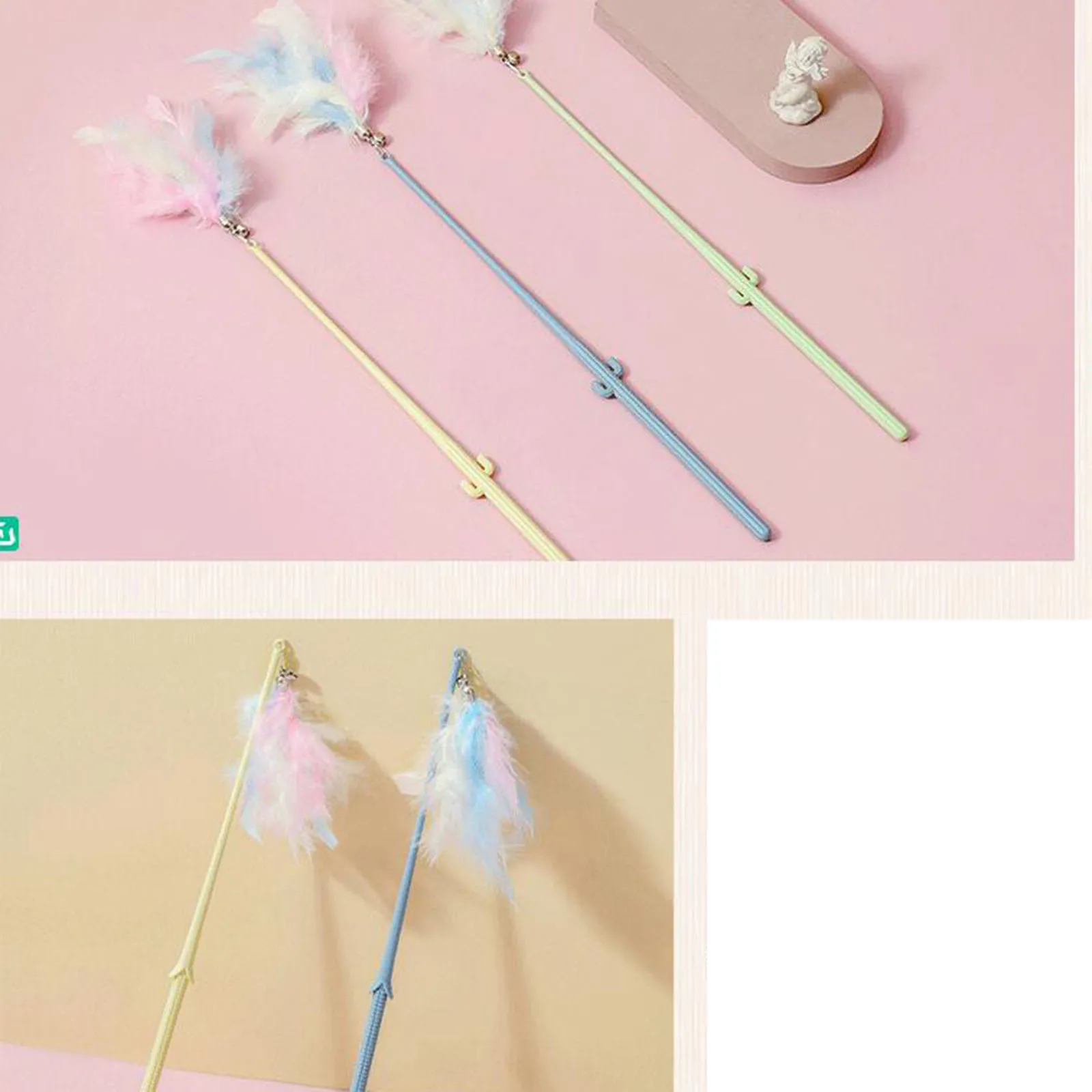 고양이 깃털 장난감, 재미있는 인터랙티브 고양이 장난감, 실내 고양이 체이스, 새끼 고양이 키티, 재미있는 놀이 장난감
