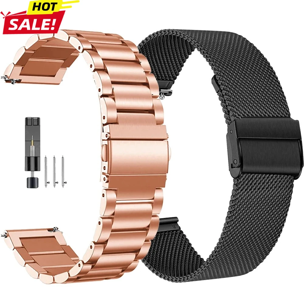 Elegant Mesh Metal Wristband Bracelet, Adjustable 18-24mm Strap