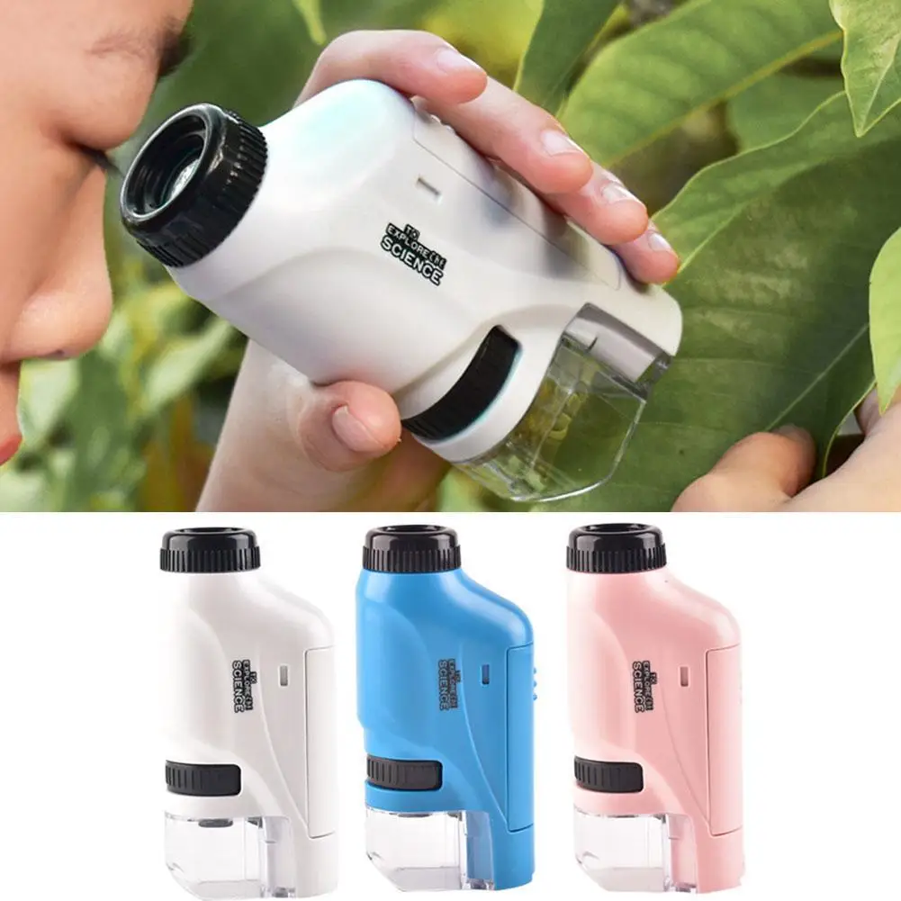 Portable Microscope With Led Light Handheld Microscope Kit Pocket