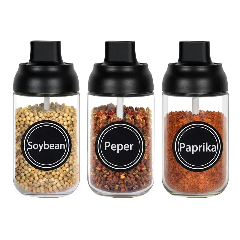 300/60PCS Spice Jars Label Stickers for Kitchen Condiment Organizer