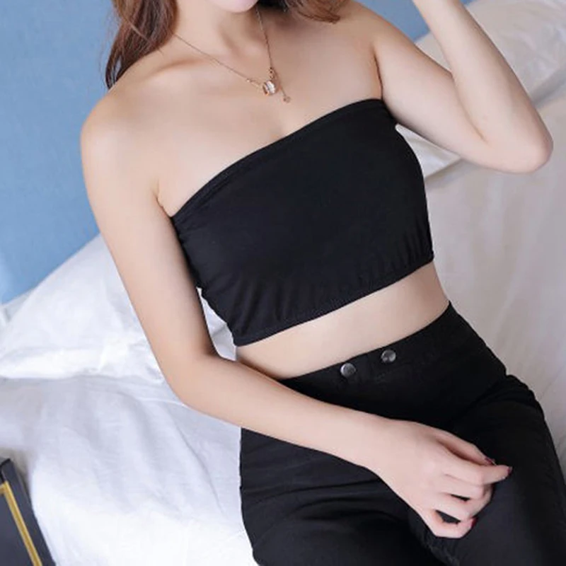 Women Casual Strapless Underwear Chest Breast Wireless Binder Trans Tank Tops Sexy Seamless Sports Top Bra women lingerie bra chest binder