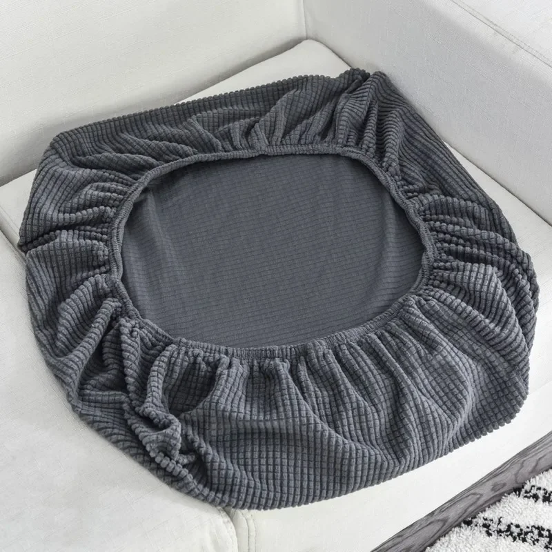 1pc Jacquard Sofa Seat Cushion Cover Chair Cover Stretch Washable Removable Slipcover 1/2/3/4 Seat Polar Fleece Sofa Protector 6