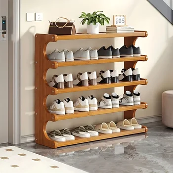 5/6-Tier Shoe Rack – Space-Saving Multi-Layer Storage Organizer with Wood Grain Finish, Independent Shelves, Easy Assembly for Entryway, Closet & Bedroom 1