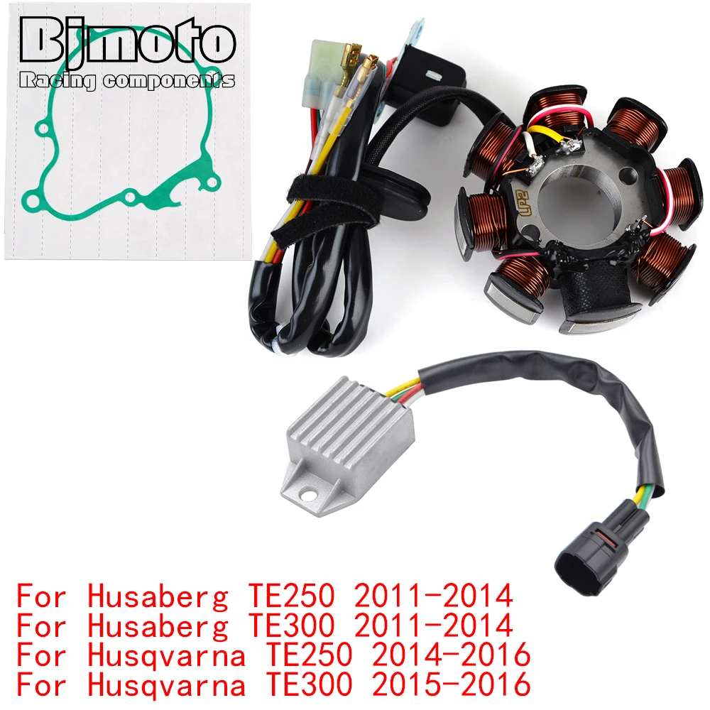 TE250 TE300 Engine Stator Coil+Voltage Regulator rectifier For Husaberg TE250 TE300 2011-2015 With Gasket TE-250 TE-300