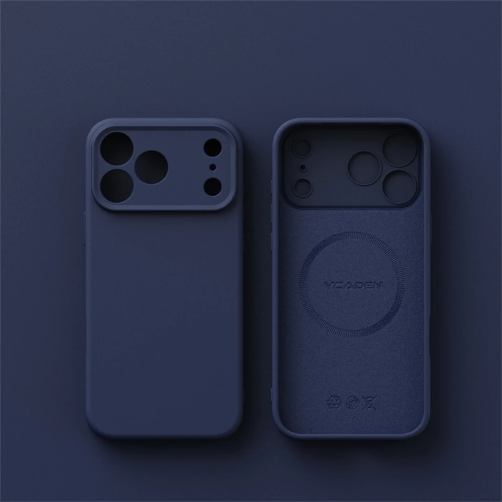 Luxury Liquid Silicone MagSafe-Compatible Phone Case with Wireless Charging Capability and Smooth Finish