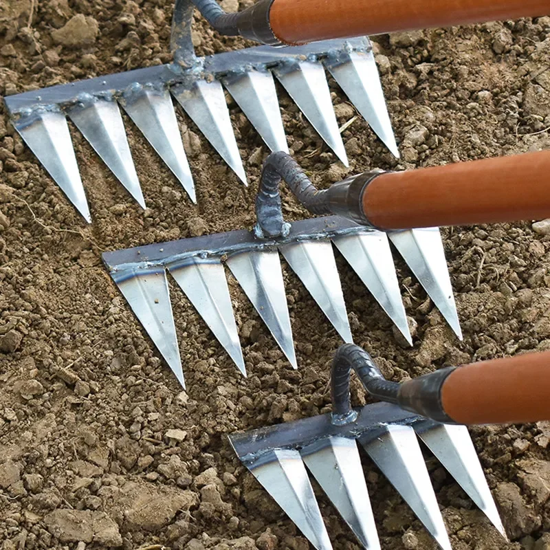 Hollow Hoe Handheld Weeding Rake Garden Agricultural Tools Weeding Accessories garden hand rake garden weeder