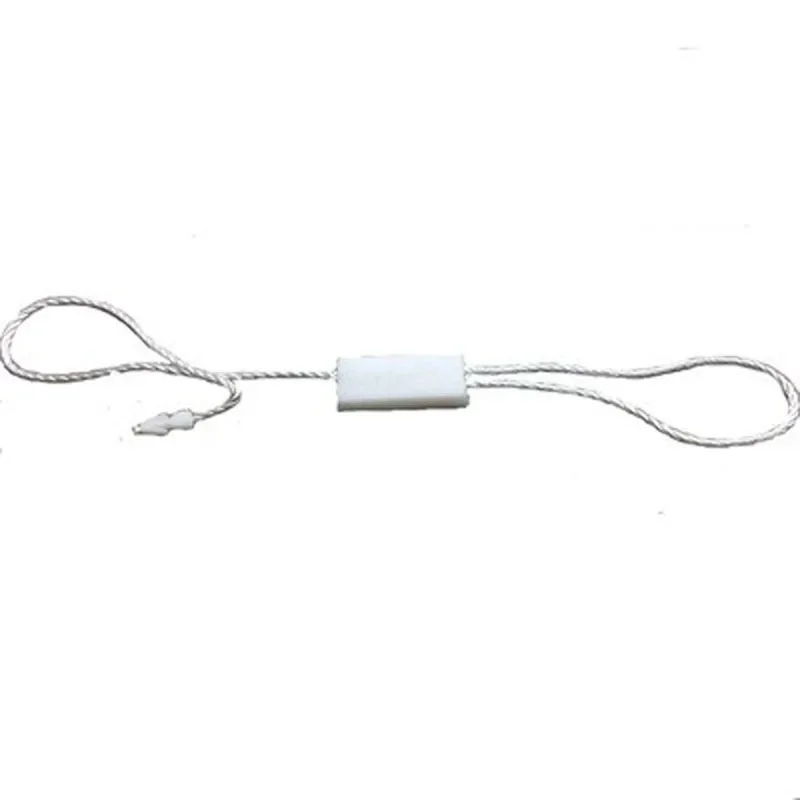 In-Stock Blank Double-Plug Hanging Beads Universal Hanging Tag Rope Clothing Tag Line Rope High-End Black White