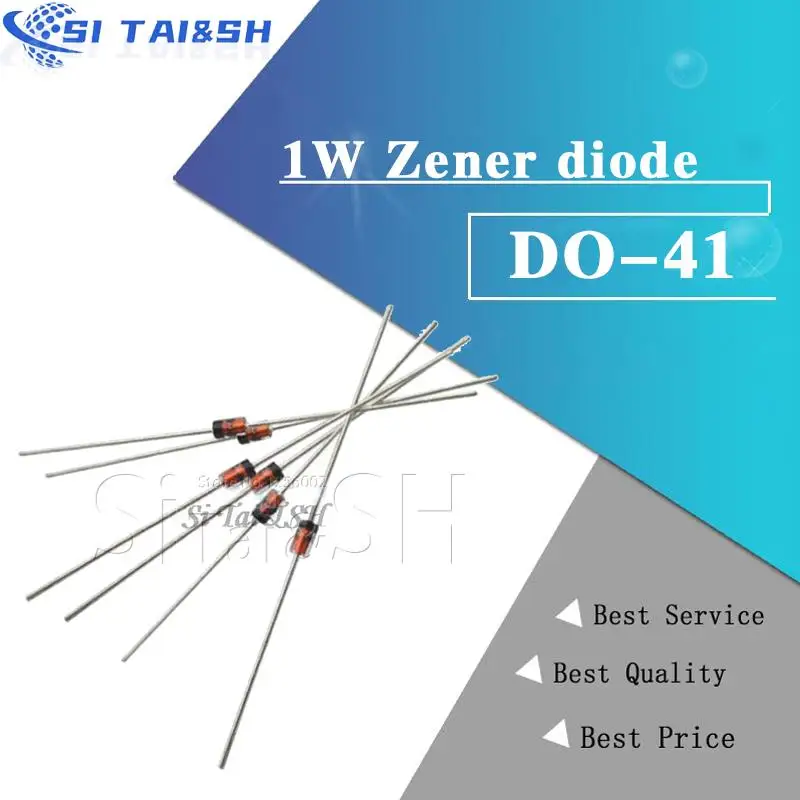 Produktbild von 100 Stück Zener-Dioden 1W DO-41 – Spannungen Von 3V Bis 15V – Ideal Für Elektronikprojekte & Reparaturen