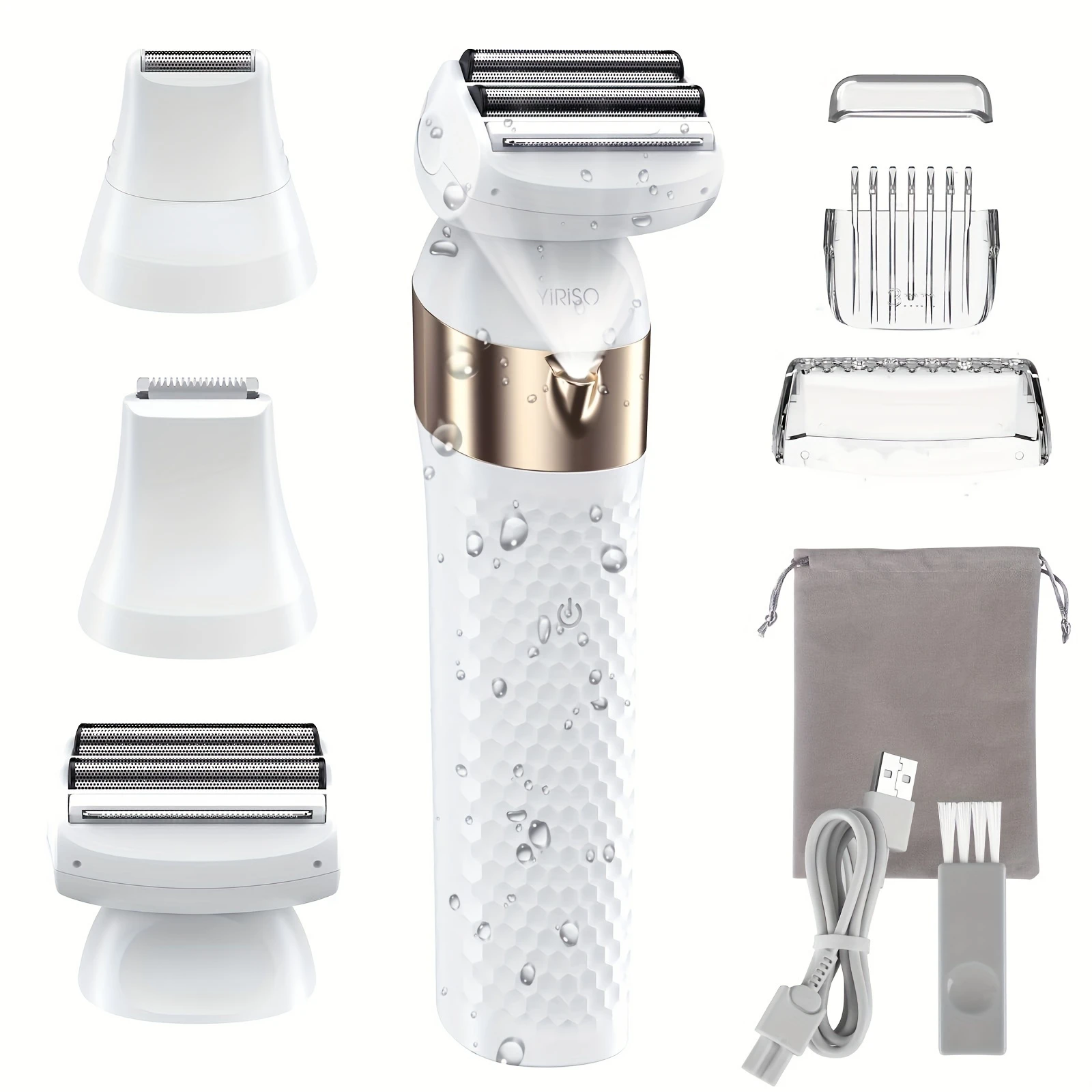 

Эпилятор 3 в 1 для удаления волос на теле, машинка для стрижки волос в подмышках, в зоне бикини, в лобковой области, бритва, триммер, Женский станок для бритья