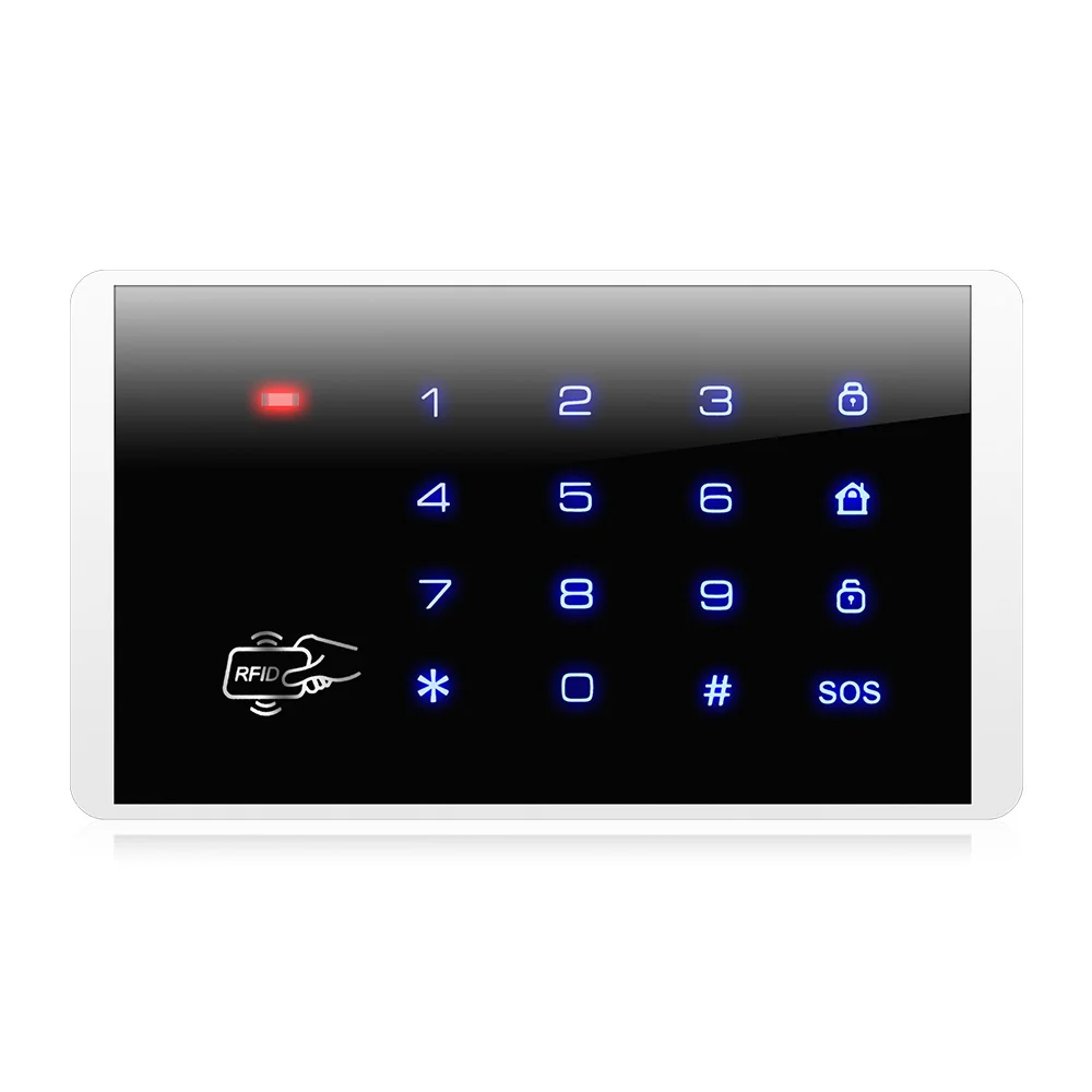 K16 433MHz Wireless RFID Touch Keyboard Keypad For G18 W181 W204 K52 PSTN GSM WI