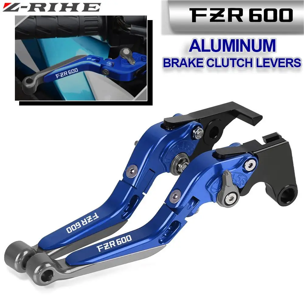 

Motorcycle Aluminum Handbrake Adjustable Extendable Brake Clutch Levers For YAMAHA FZR600 FZR-600 1994 1995 1996 1997 1998 1999