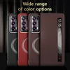 LANGSIDI Cowhide Genuine Leather Magnetic Smart flip case for Honor Magic V2 VS2 Luxury Wriststrap bracket Stand Leather Cover 4