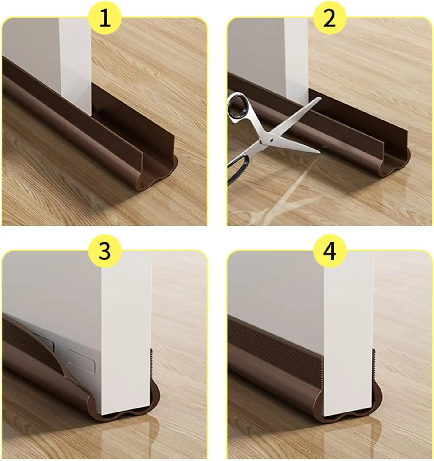 Door Seal Strip 93cm Adjustable Double Sided Soundproof Windproof