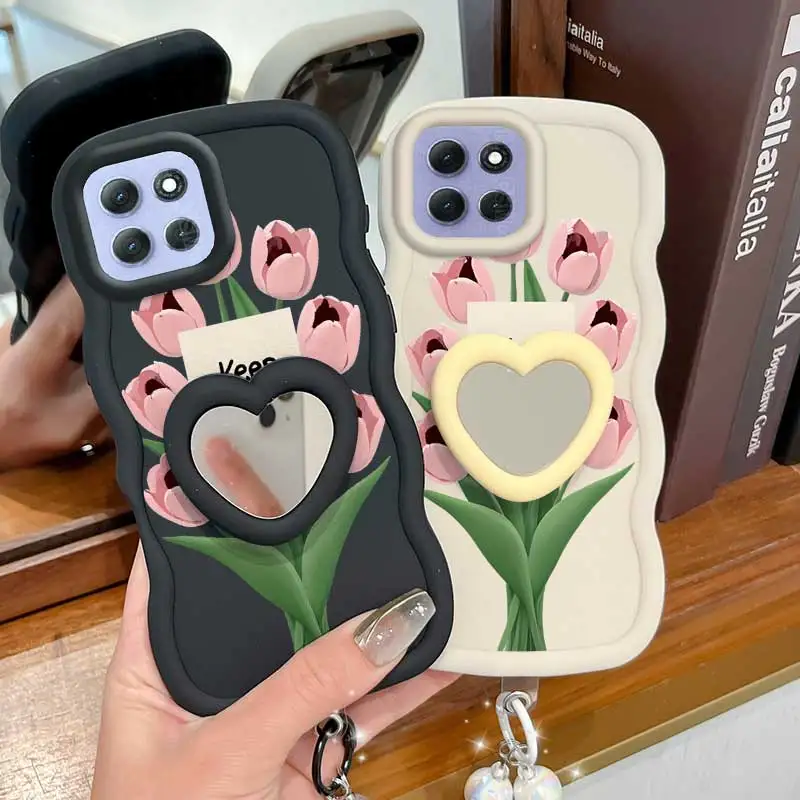 Stay Happy Phone Case Set with Lanyard and Stand - 3-Piece Bundle