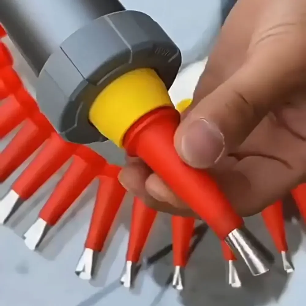 Caulking gun nozzles caulking nozzle 24Pcs Universal Integrated Rubber Nozzle Tool Caulking Nozzle Applicator with Base