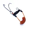 316SS Reef Drift Hook Spring Anti-Lost Rope Double End Diving Hook with Spiral Coil Lanyard Scuba Current Reef Hook 4