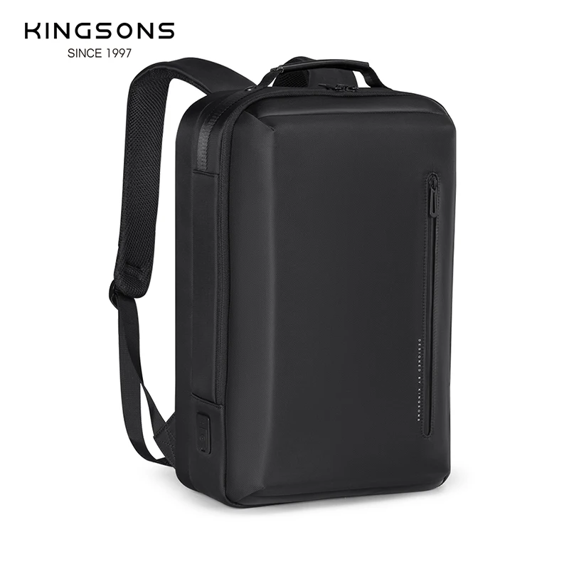 KingsonsCityUrbanMenPortableBackpackBusinesswUSBCharging156