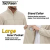 TACVASEN Winter Fleece Jackets Mens Full Zip Stand Up Work Jacket Coats Zipper Pockets Hiking Jacket Outdoor Windbreaker 3