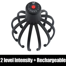  Electric Octopus Claw Scalp Massager Hands Free Therapeutic Head Scratcher Relief Hair Stimulation Rechargable Stress Relief 