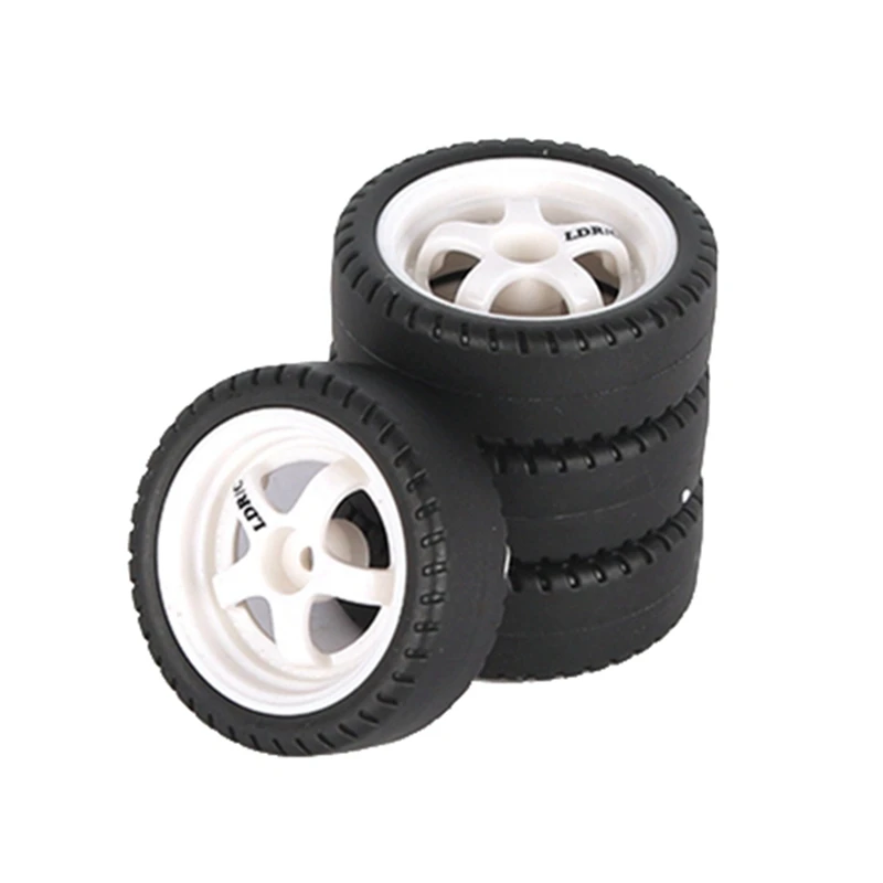 

4Pcs 33Mm RC Drift Tire Wheel Hard Tyre For LDRC AE86 A86 A86P LD1801 1/18 RC Car Upgrade Parts ,1