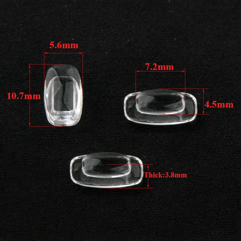 10pairs(20pcs) anti kolíček silikon nos vycpávky pro dioptrické brýle sunglass sklo brýle brýle strčit v nos blok CY065