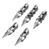 Gothic Punk Skeleton Hand Glove Adjustable Metal Finger Claw for Cosplay 2