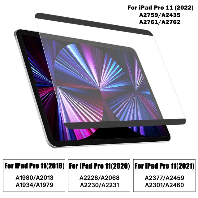 Comme Le Papier Protecteur D'écran Pour Ipad Pro 11 2021 12.9 12 9 Pour Ipad  4 5 2022 8th 7th 9th Ipad Mini 6 4 5 10.2 Paperfeel Film - Protections  D'écran De Tablette - AliExpress