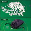Mahjong Game Chinese Mahjong Mini Traditional Majiang Portable Travel Classic Board Games With Storage Bag Portable Table Game 2