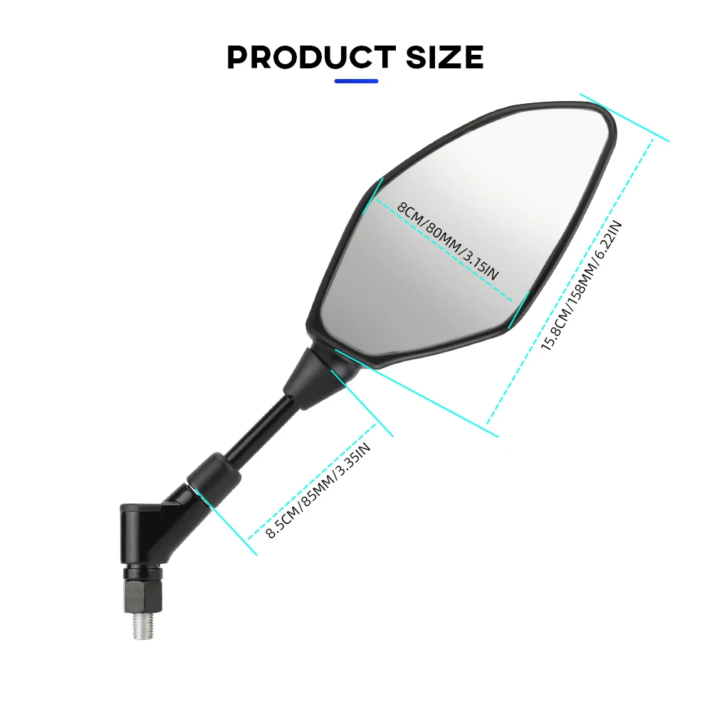 Motorcycle Mirrors Rearview For YAMAHA MT07 MT09/Tracer 900/9/GT Tenere 700 MT10 MT03 MT25 MT01